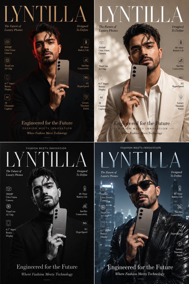 Sample output image for Luxury Fashion Tech Magazine Cover