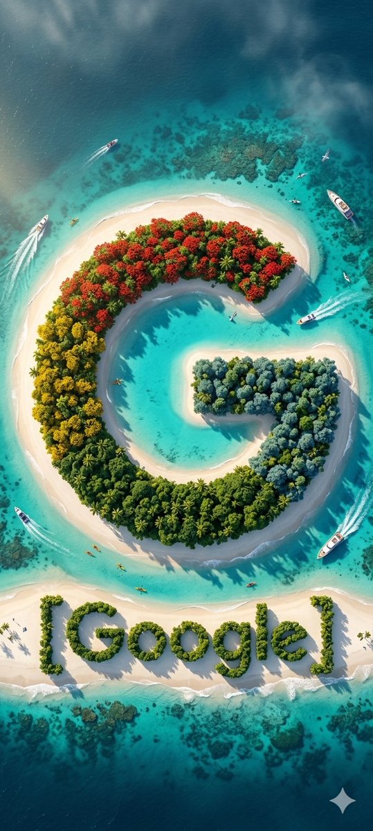 Sample output image for Cinematic Tropical Island Brand Logo
