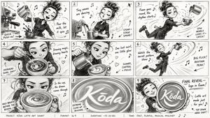 Latte Art Musical Storyboard