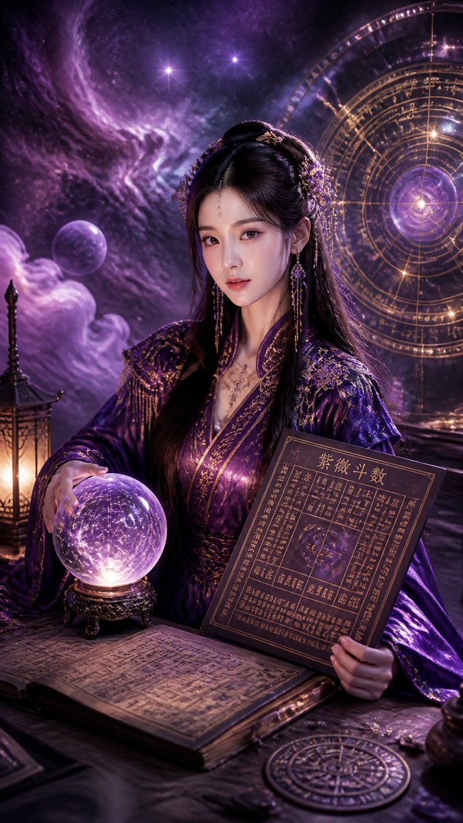 赛博朋克汉服玄学占卜师