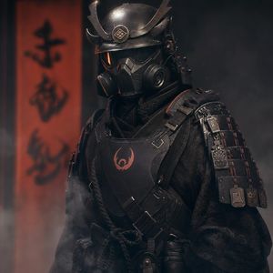 Futuristic Dark Samurai
