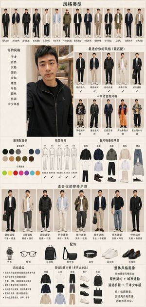 男士时尚风格诊断报告