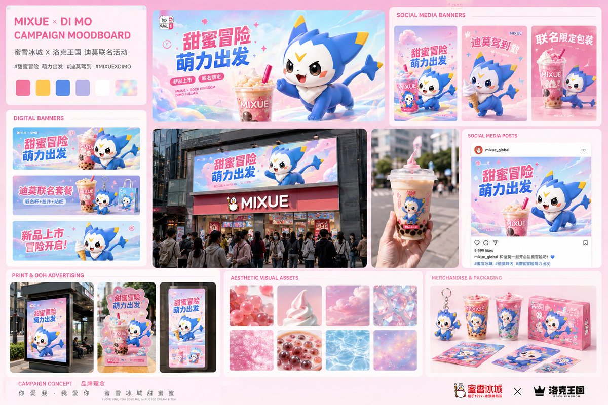 Mixue Di Mo Campaign Moodboard