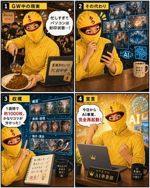 咖喱厨师 AI 重启漫画