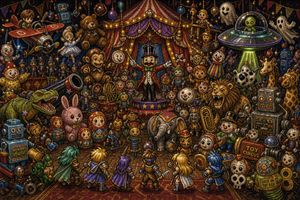Toy Circus JRPG Battle