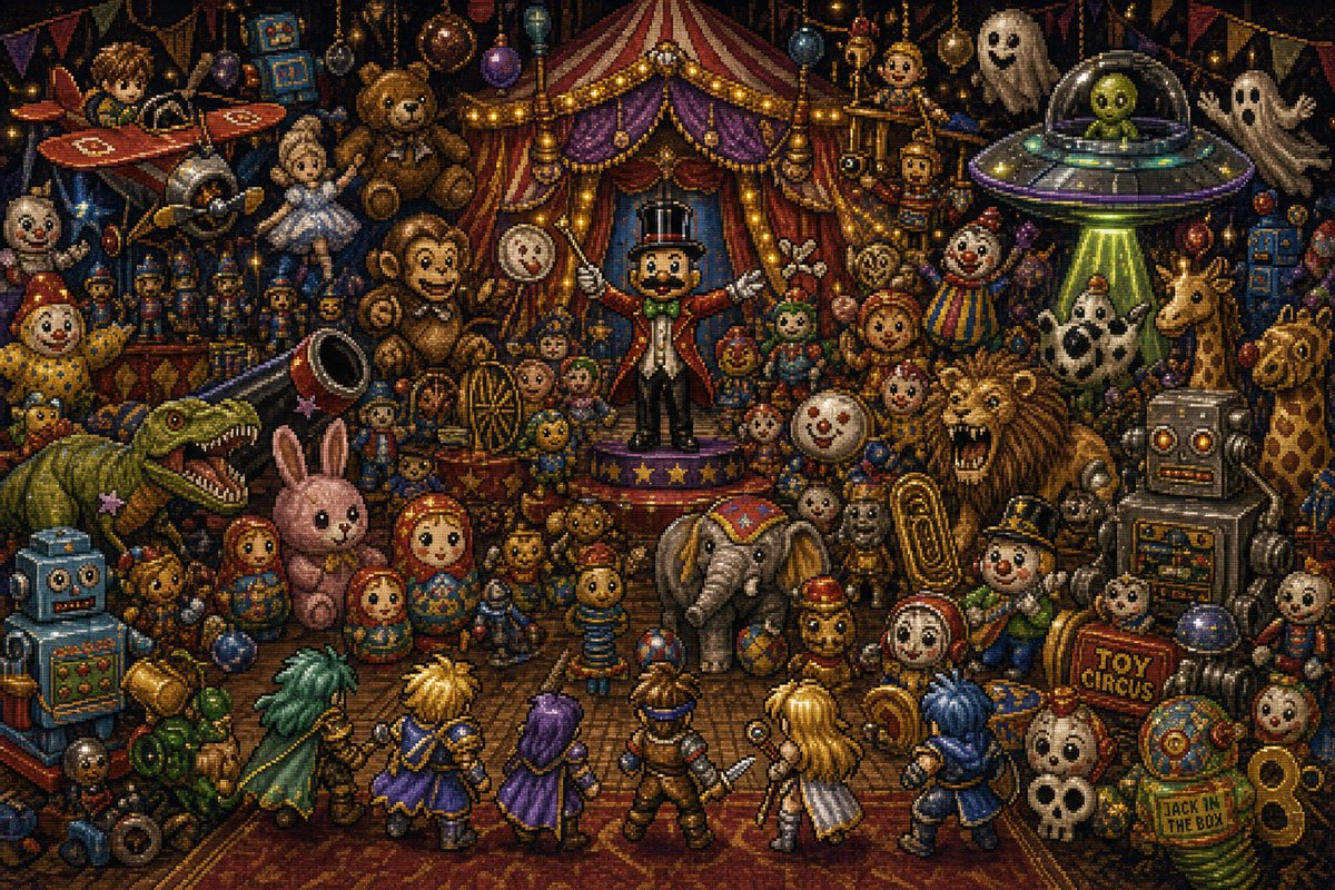 Toy Circus JRPG Battle