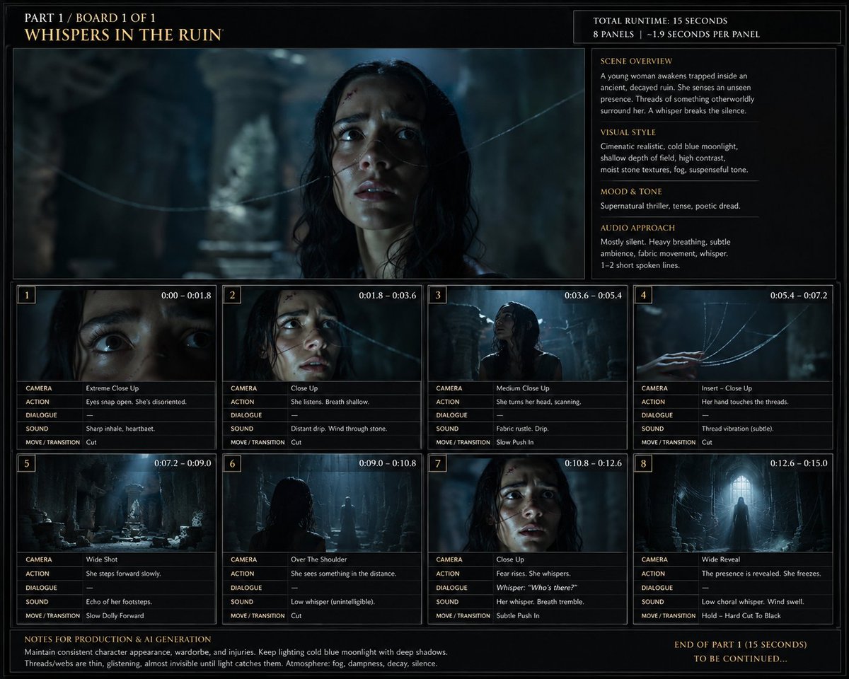 Ruin Whispers Storyboard