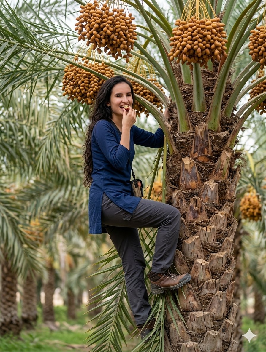 Sample output image for Date Harvest Environmental Portrait