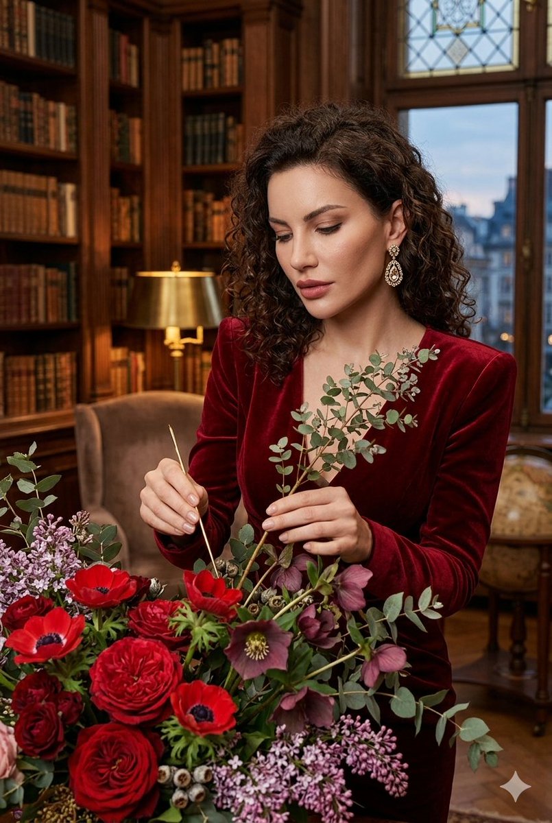 Sample output image for Vintage Florist in Velvet