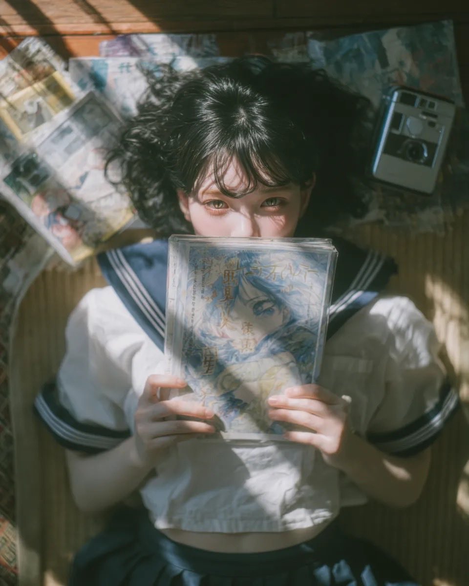 Nostalgic Japanese Youth Portrait example 2