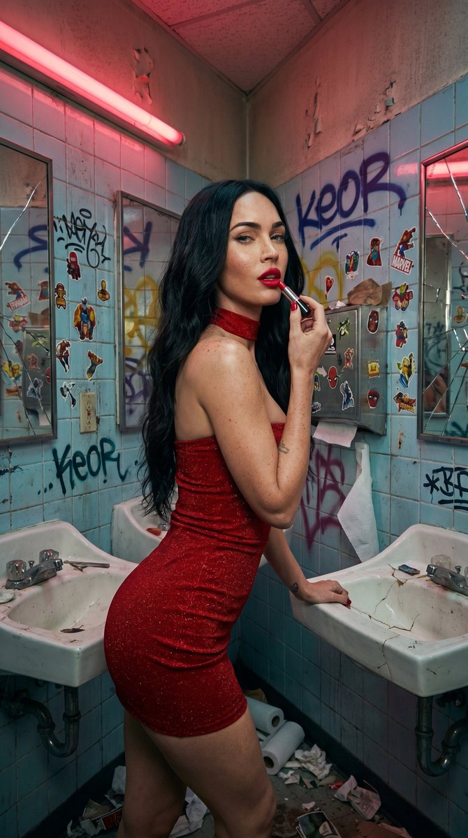 Gritty Urban Restroom Portrait example 4