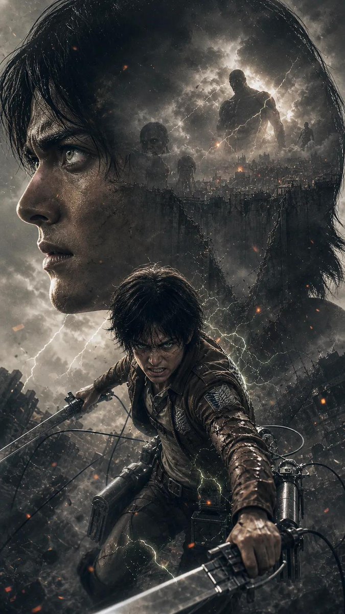 Post-Apocalyptic Titan Anime Poster example 2