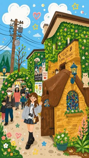 Decorative Folk Flat Illustration I