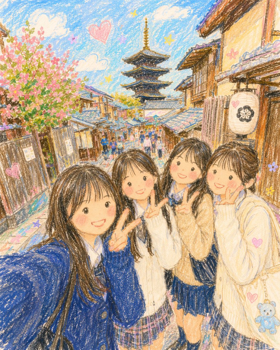 Crayon Style Picture Book Illustration example 2