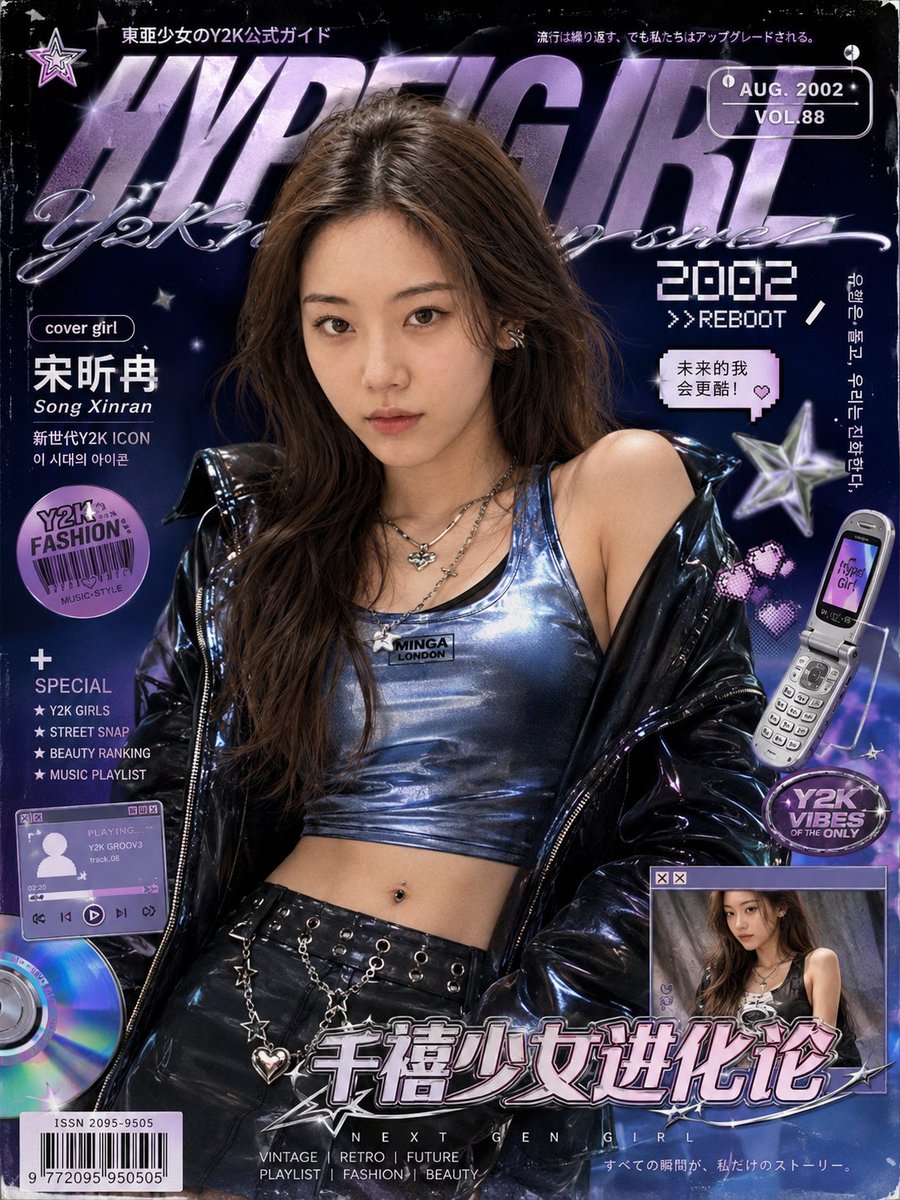 Y2K Fashion Magazine Cover example 2