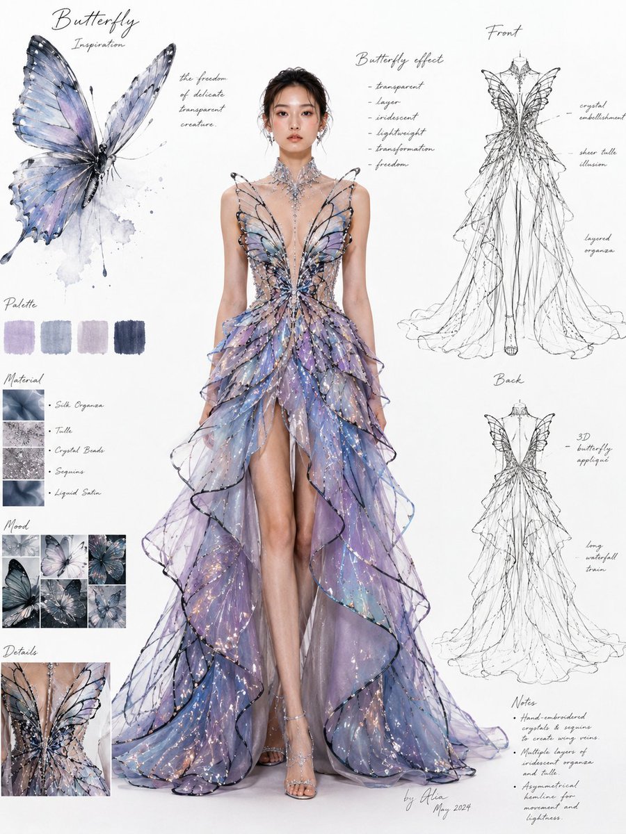 Couture Fashion Design Concept Board example 2