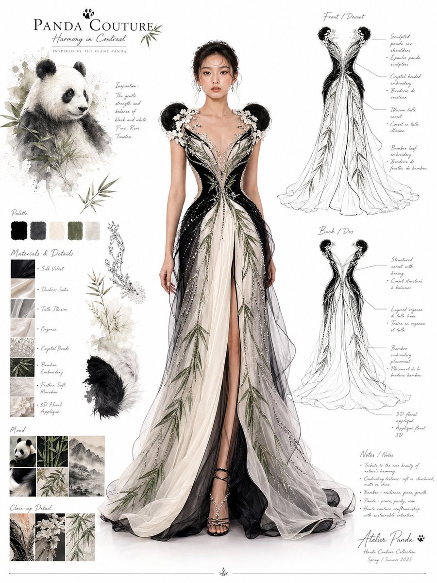 Couture Fashion Design Concept Board example 3