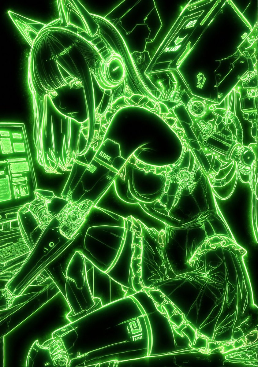 Mystical Luminous Outline Style example 2
