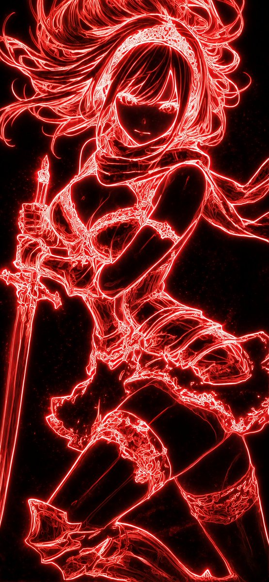 Mystical Luminous Outline Style example 3