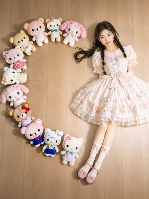 可爱风 Lolita 俯拍肖像