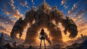 女学生对阵大教堂魔像