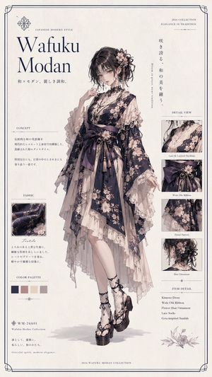 和服现代时尚海报