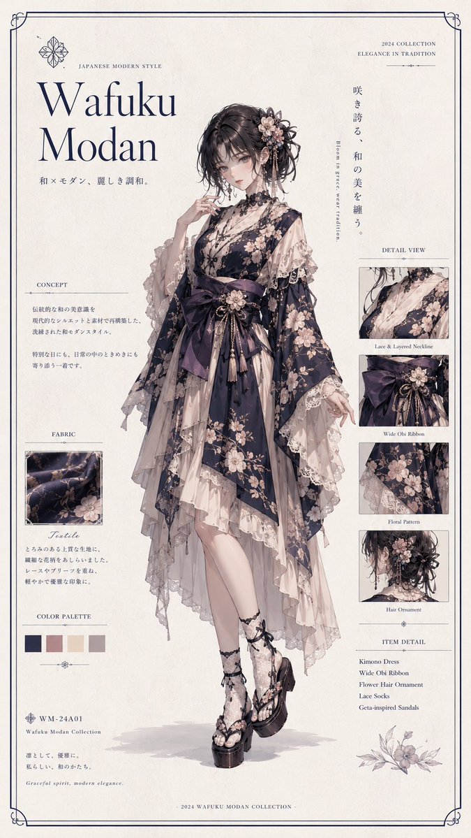 和服现代时尚海报