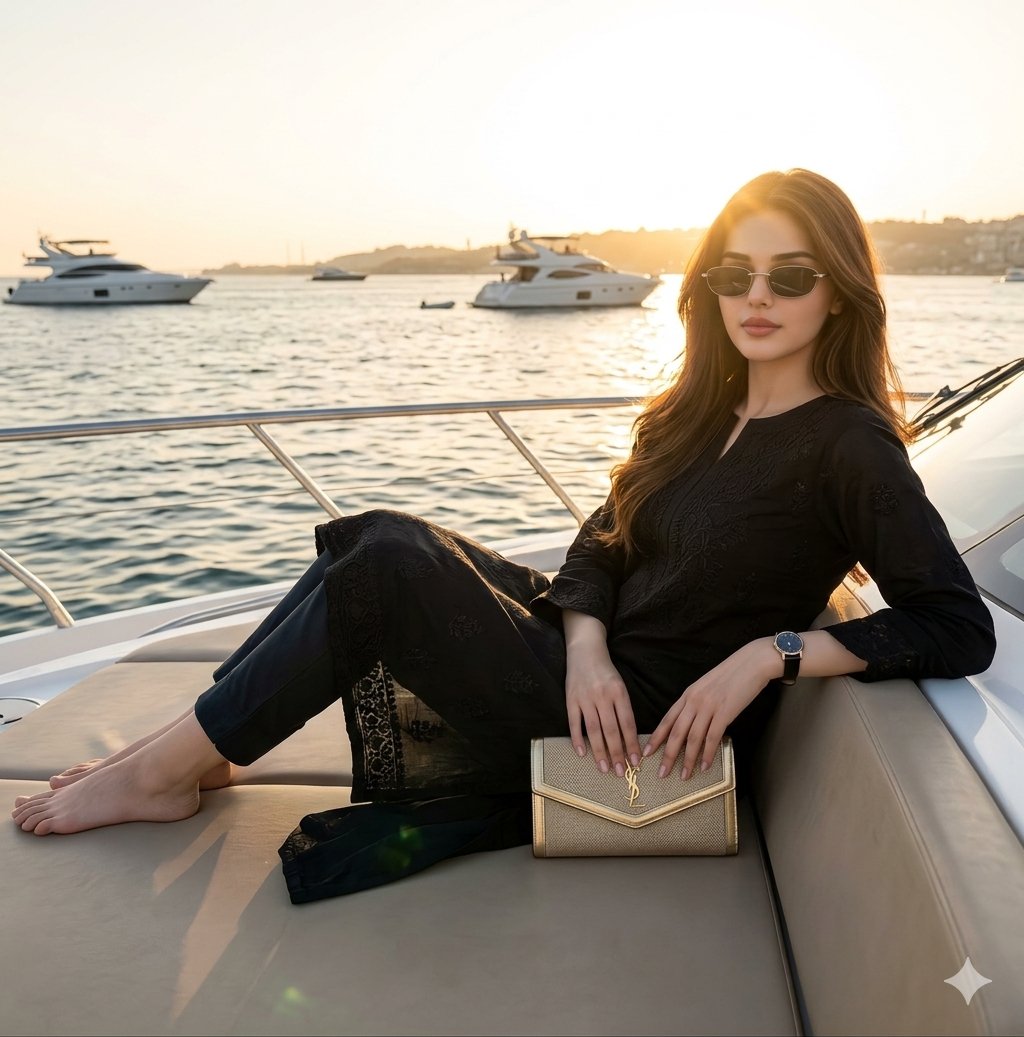 Sample output image for Ultra Realistic Luxury Yacht Portrait