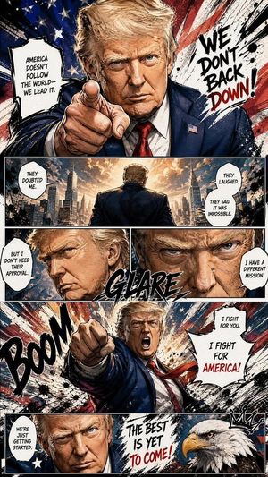 动态漫画页面插画