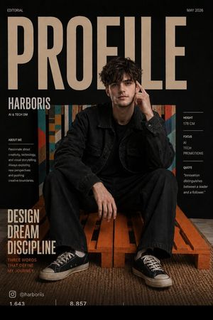 Fashion Magazine Cover Editorial