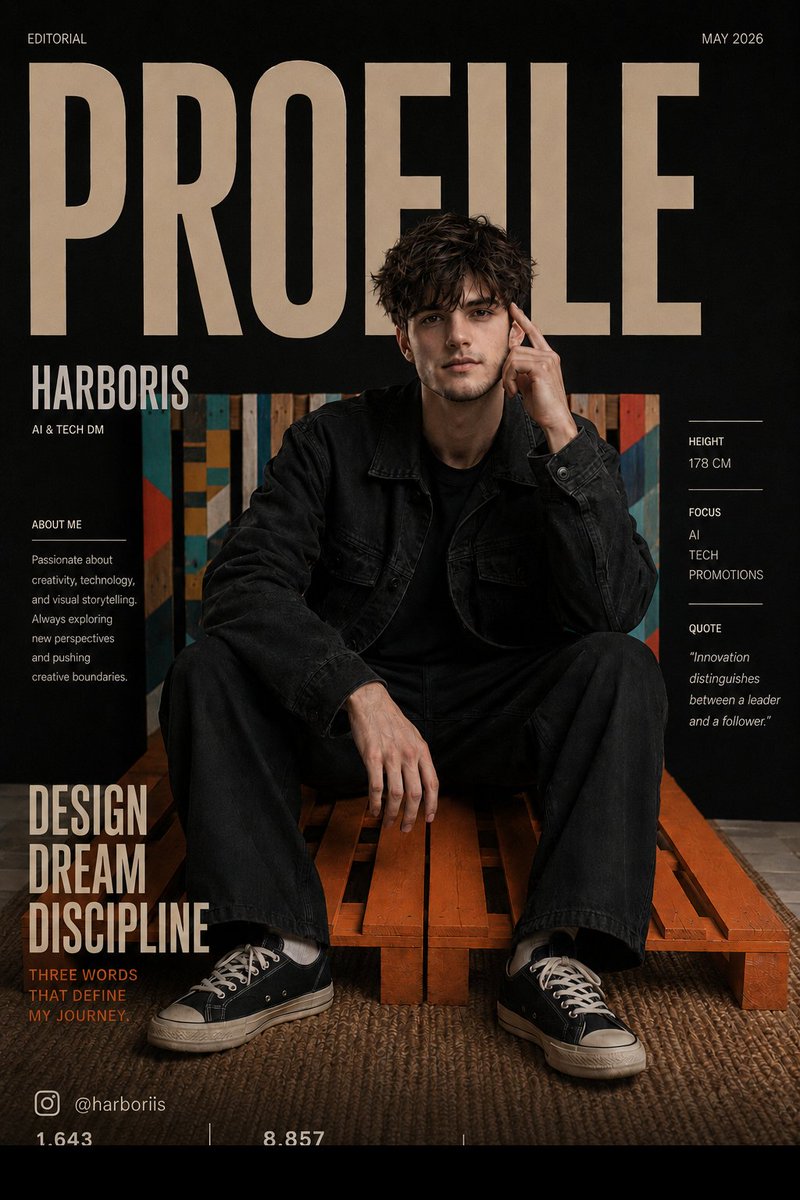 Fashion Magazine Cover Editorial