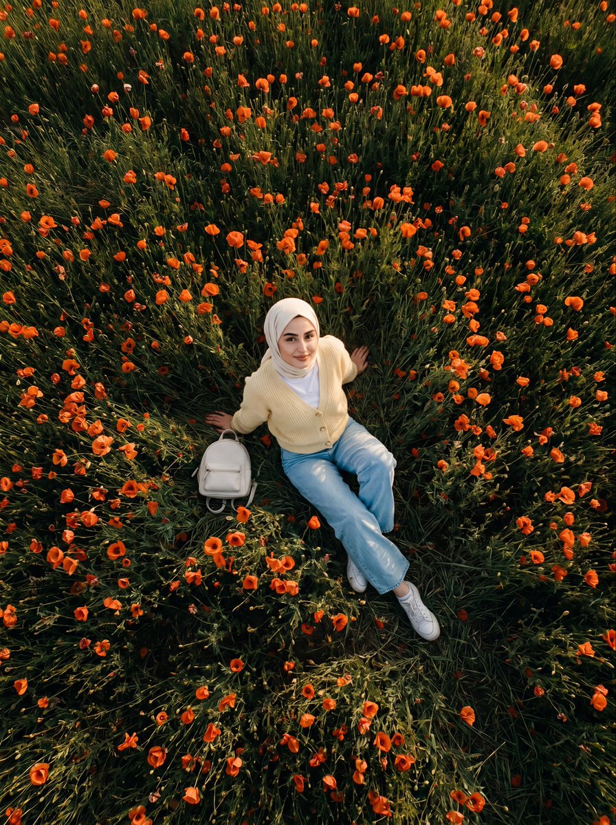 Cinematic Meadow Portrait example 2