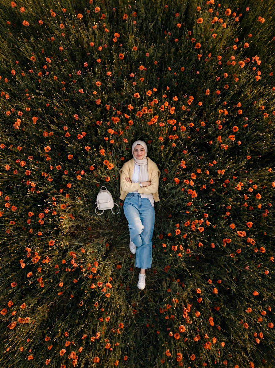 Cinematic Meadow Portrait example 4