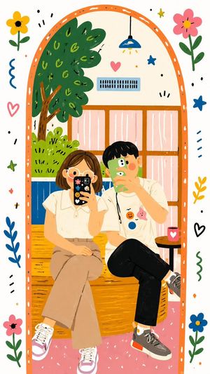 Decorative Folk Doodle Style I
