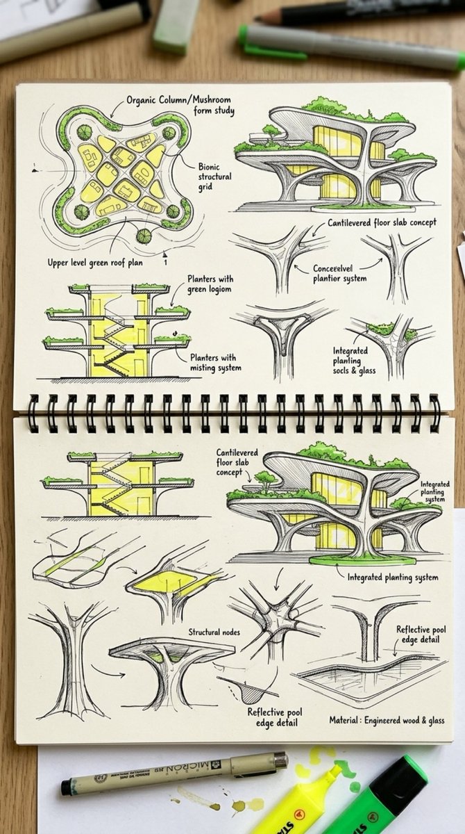 Arboreal Architecture Presentation Board example 2