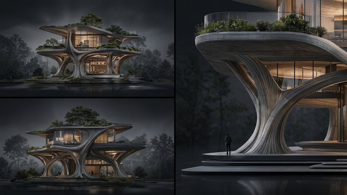 Arboreal Architecture Presentation Board example 3