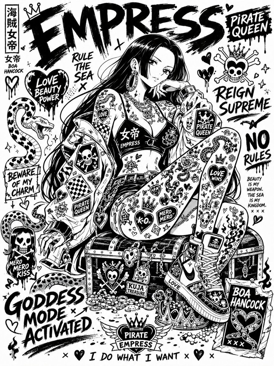 Black and White Sticker Bomb Street Poster example 4
