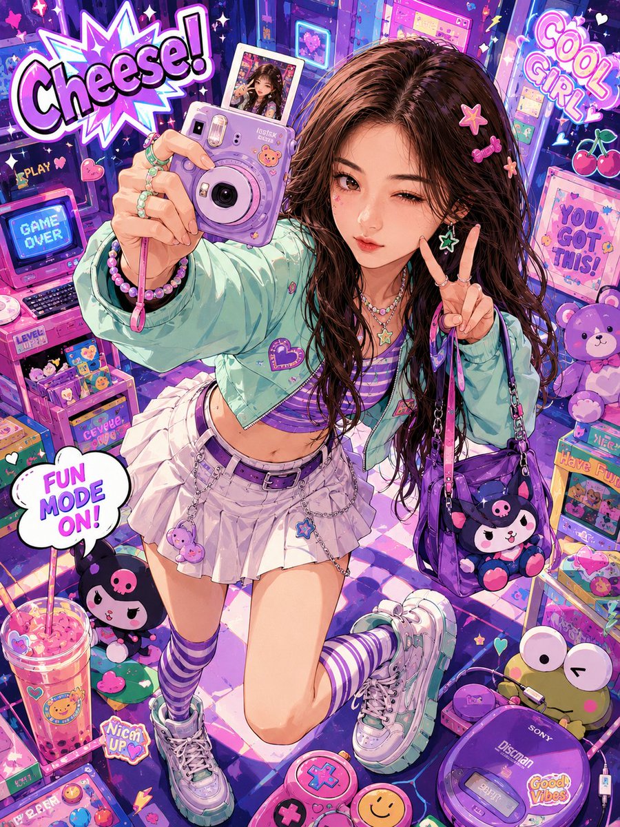 Vibrant Trendy Anime Illustration Transform example 2