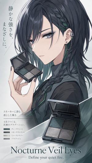 Nocturne Veil Beauty Poster