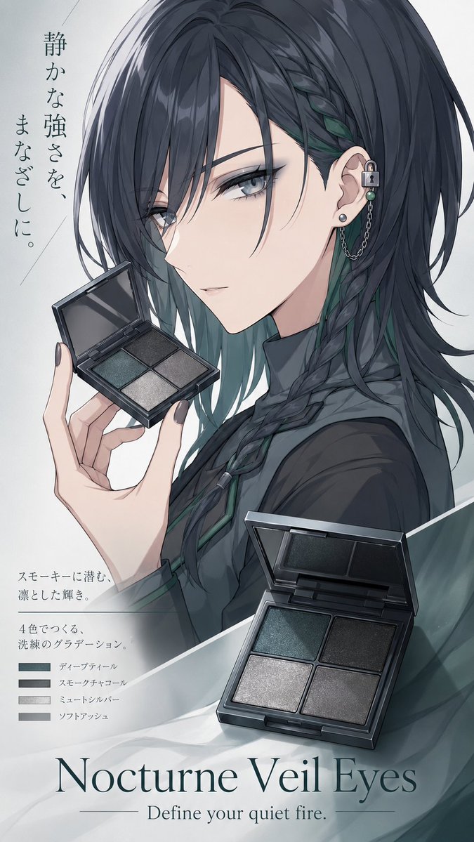 Nocturne Veil Beauty Poster