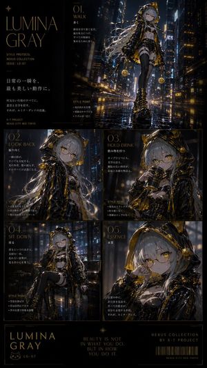 Gray Cyberpunk Fashion Editorial I