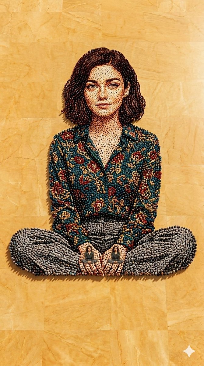 Sample output image for Recursive Human Figure Mosaic