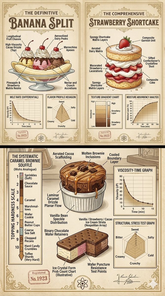 Infographic / Edu Visual - Scientific Dessert Blueprint - Image 2
