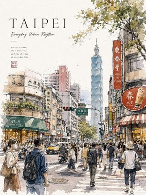 Watercolor Urban Travel Poster