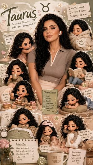 Zodiac Taurus Character Poster