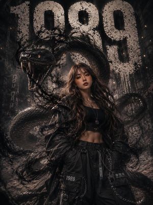 Monochrome Fashion Python Portrait
