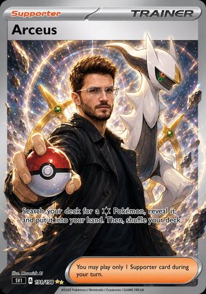Anime Pokemon Trainer Card