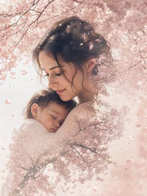 Double Exposure Nature Portrait
