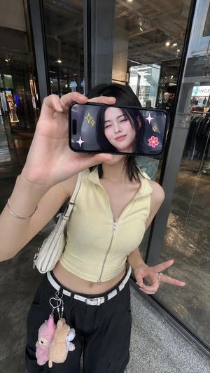 iPhone Screen Reflection Portrait