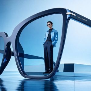 Futuristic Surreal Eyewear Advertisement